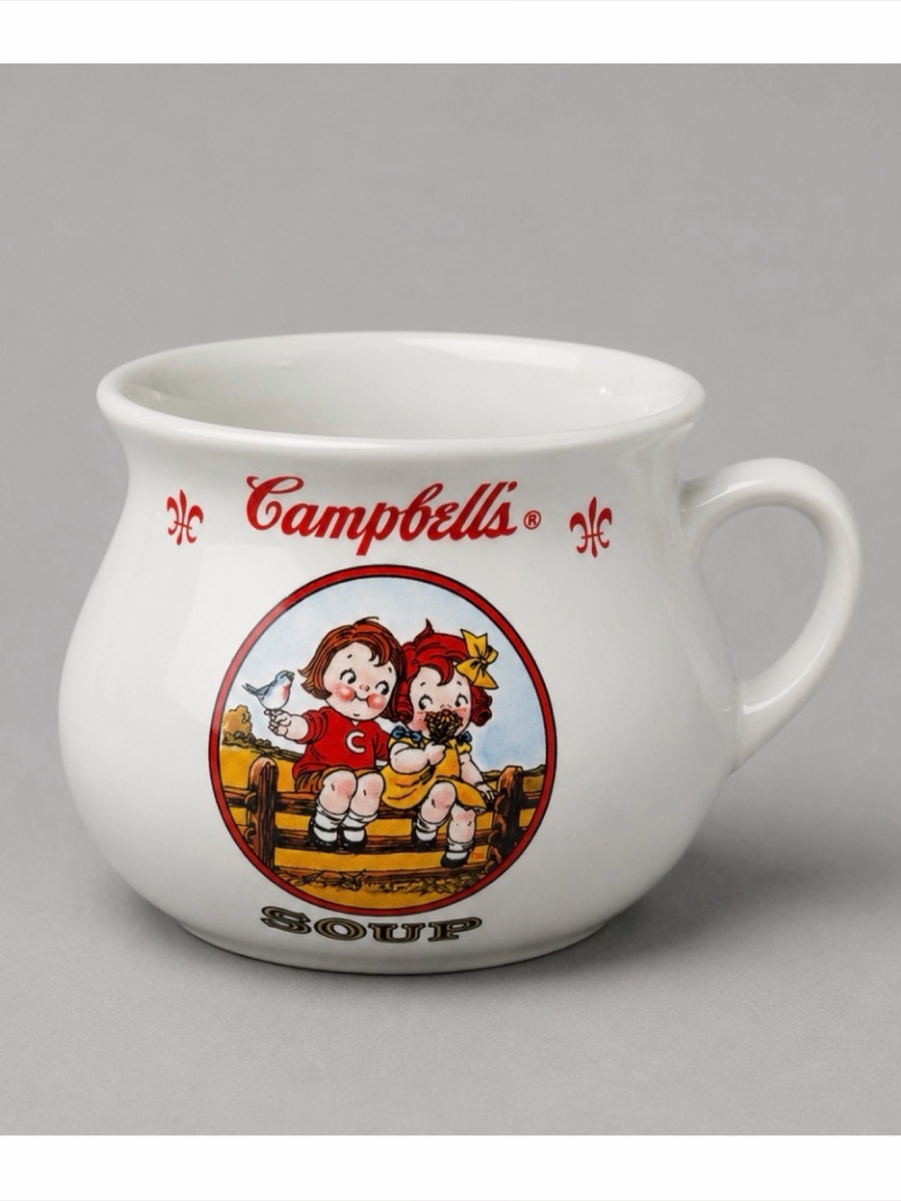 (VTG) CAMPBELL’S • White Ceramic Soup Mug, OS